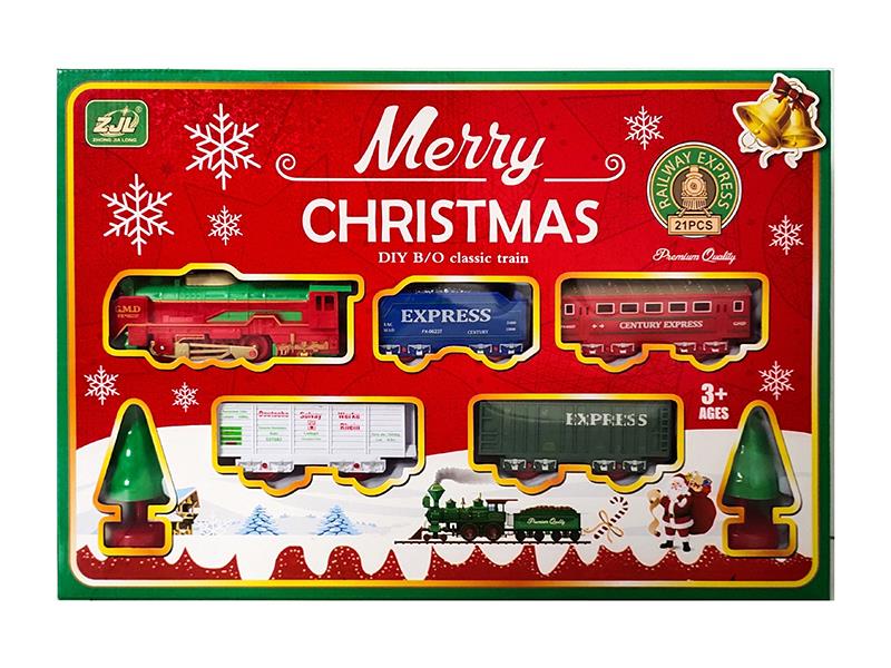 Christmas B/O Rail Train(With Lights)