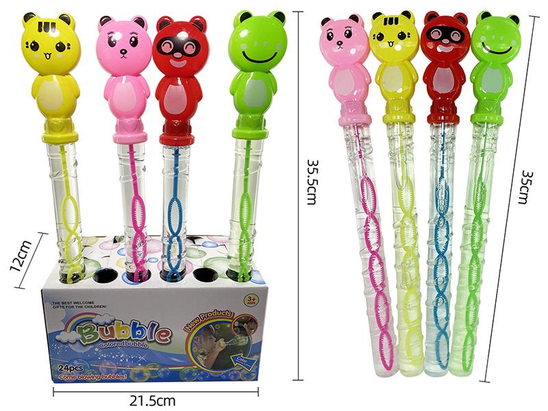 Frog/Tiger Bubble Sticks 24pcs