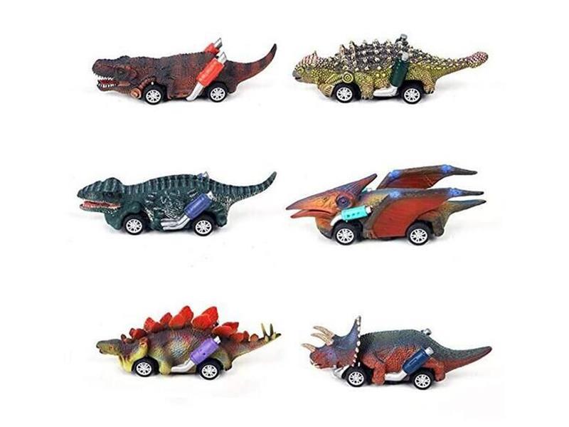 Pull Back Dinosaur Car