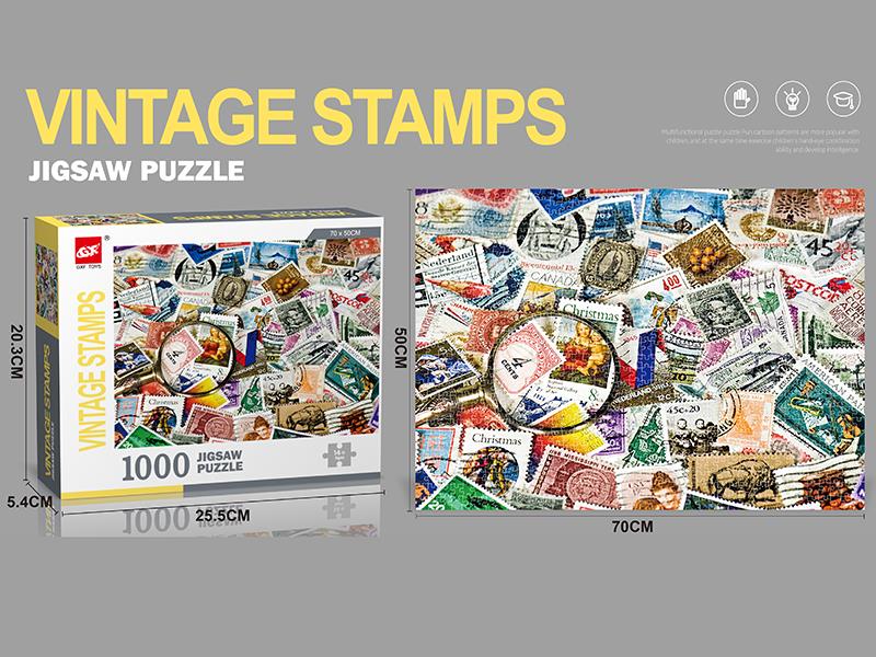 1000pcs Puzzle(Vintage Stamp)
