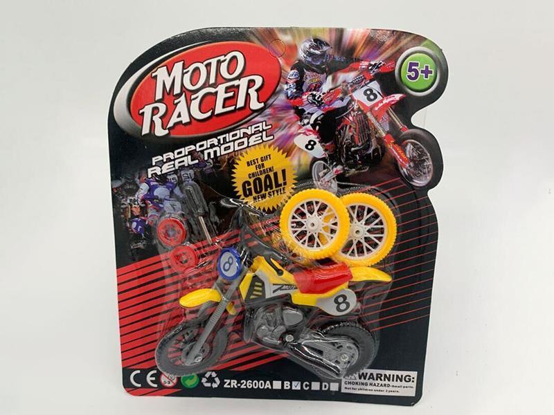 A Finger Motorcycle With Wheels