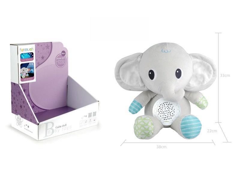 12-Key Soothing Projection Plush (Elephant)