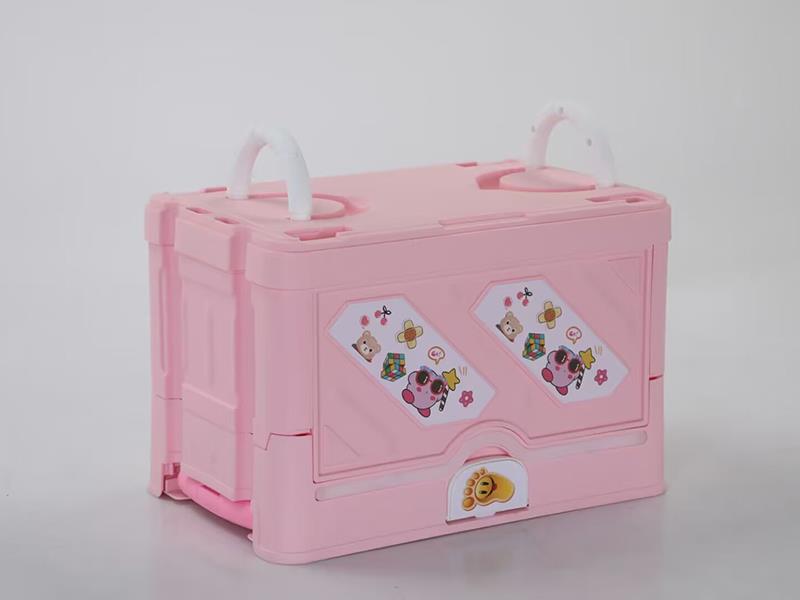 Multifunctional Children's Folding sStorage Box(With Wheels,With Lights And Music)