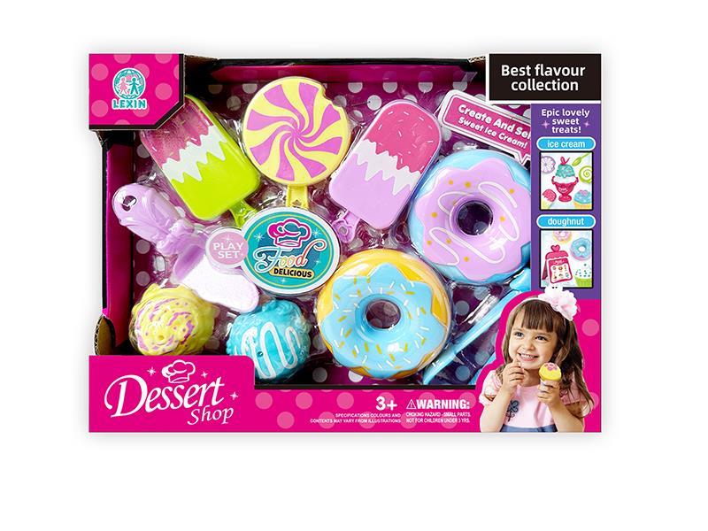 Ice Cream Doughnuts Dessert Set