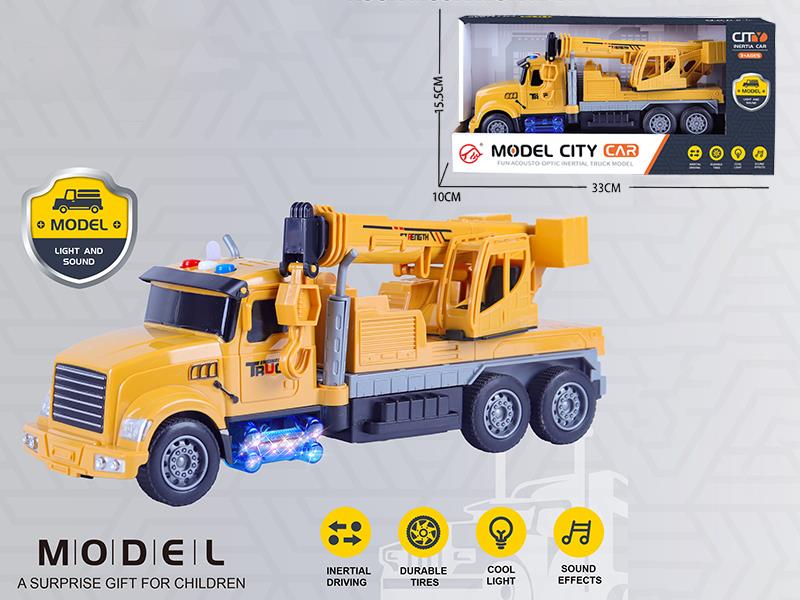 Friction Engineering Crane With Sound And Lights