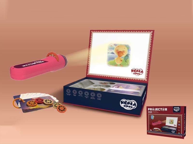 Projection Electric Torch(Red)