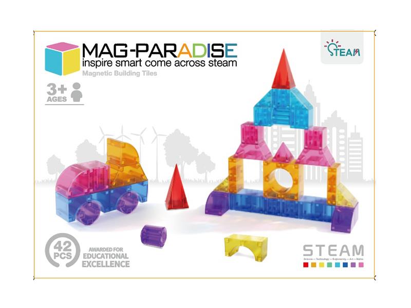 Geometric Magnetic Cube Building Blocks 42pcs