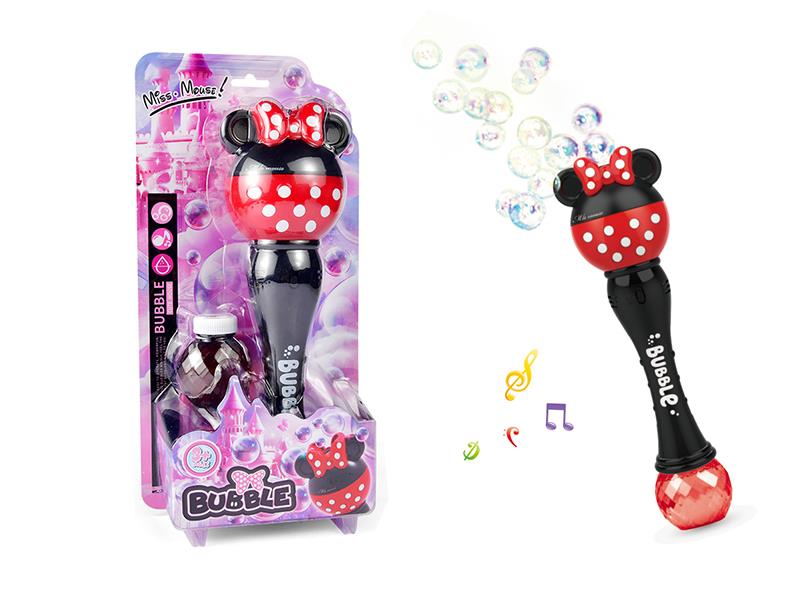 Electric Minnie Mouse Bubble Stick(Light And Music)