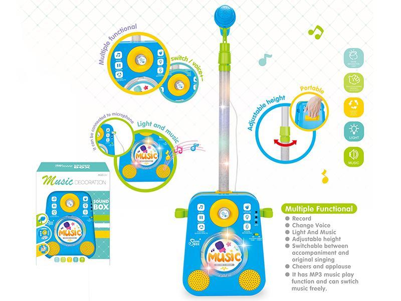 Loudspeaker Box Microphone With Light And Music,Voice Changer