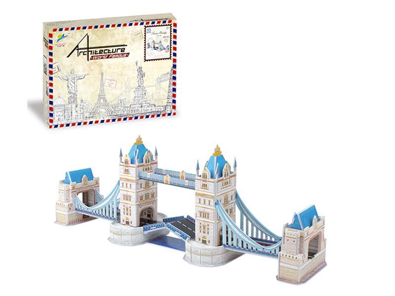 45PCS London Bridge 3D Jigsaw Puzzle (English)