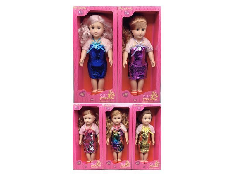 18 Inch Enamel American Girl'S Flip Chip Series