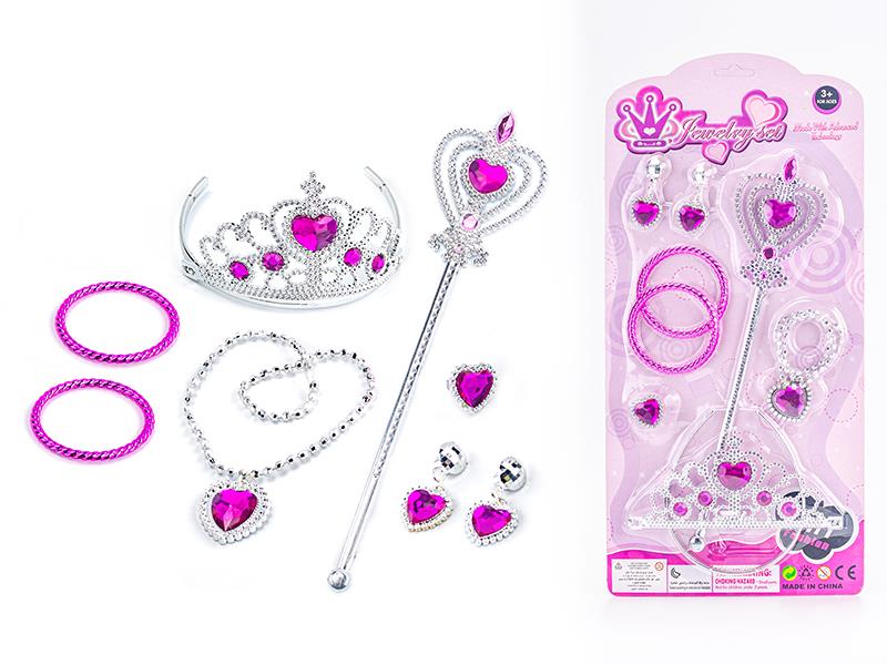 Princess Fairy Stick Electroplating Crown Jewelry Set