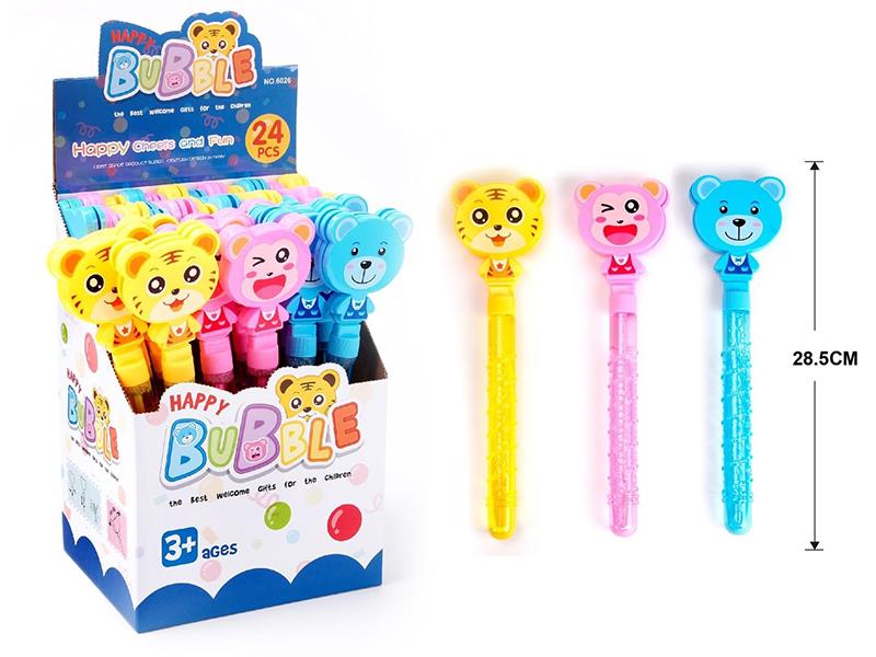 Middle Size Animal Hand Clapper Bubble Stick 24PCS