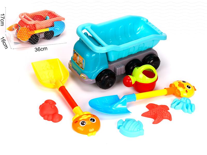 8PCS Beach Toy Large Truck Set