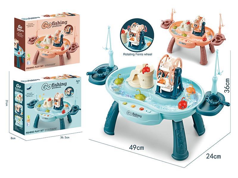 B/O Ferris Wheel Go Fishing Platform With Light And Music