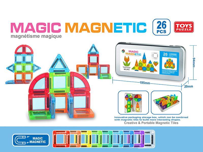 3.75Cm Versatile Magnetic Block Building Blocks (26 Pieces)
