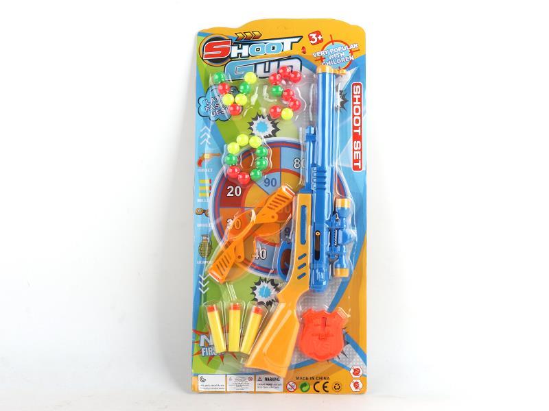 Rifle Soft Bullet Gun+Glasses+Badge Toy Set