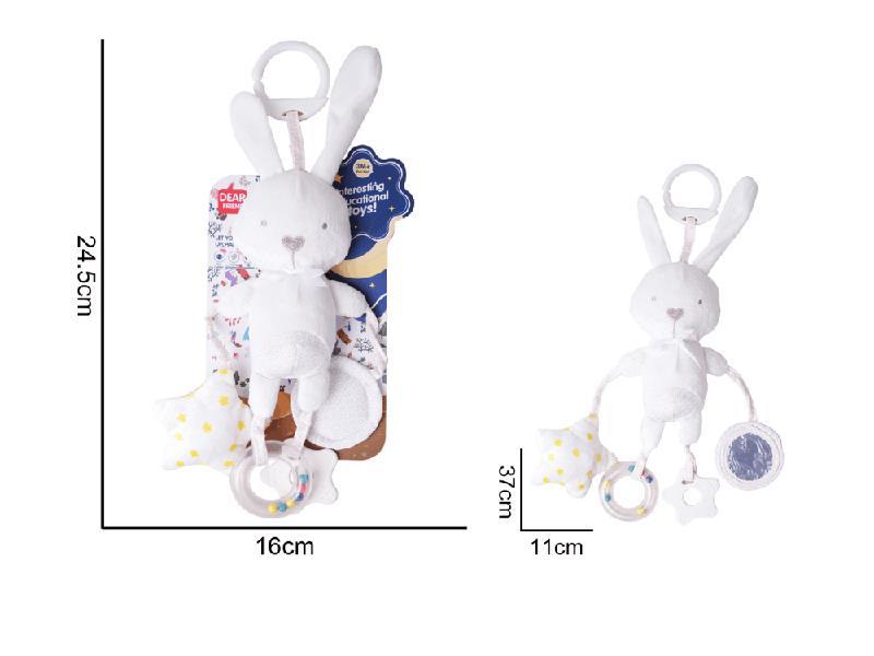 Plush Rabbit Bed Bell Pendant