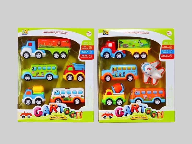 Pull Back & Friction Cartoon Cars