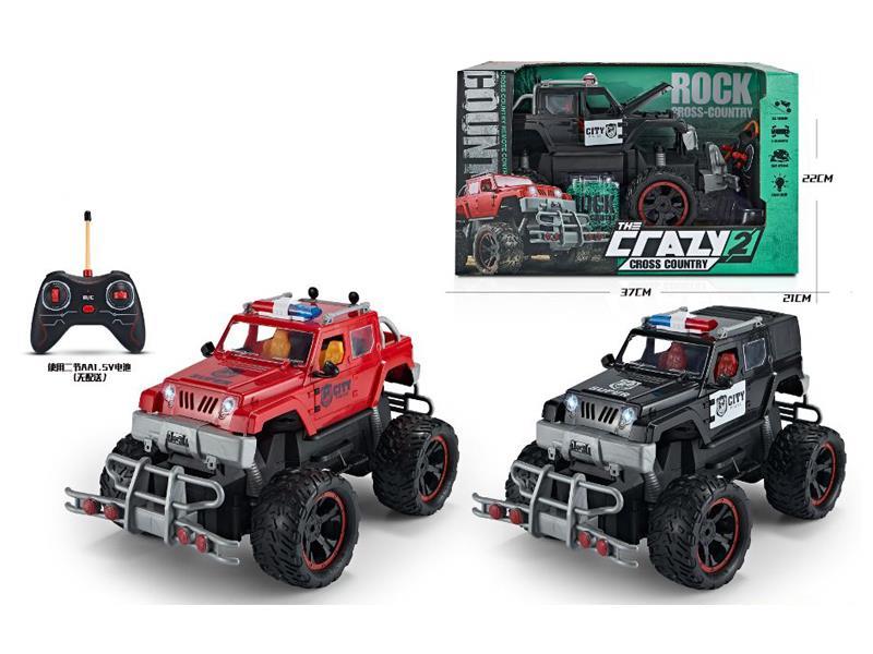 1:14 R/C 4CH Simulated Climbing Police Car Pickup With Light