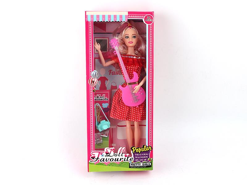 11.5 Inch Solid Articulated Doll Guitar Cameracomb