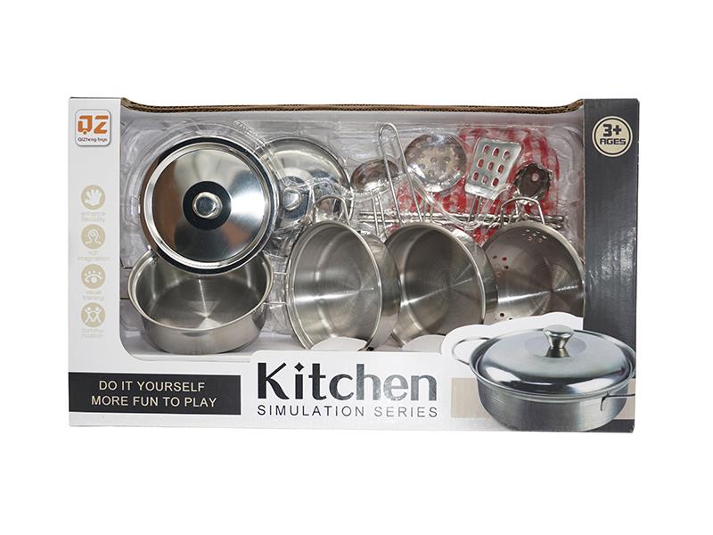 Stainless Steel Tableware Toys With Glove