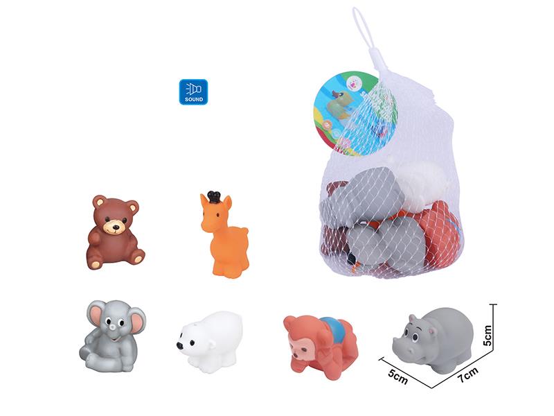 Cute Animals Kids Bath Toy Set