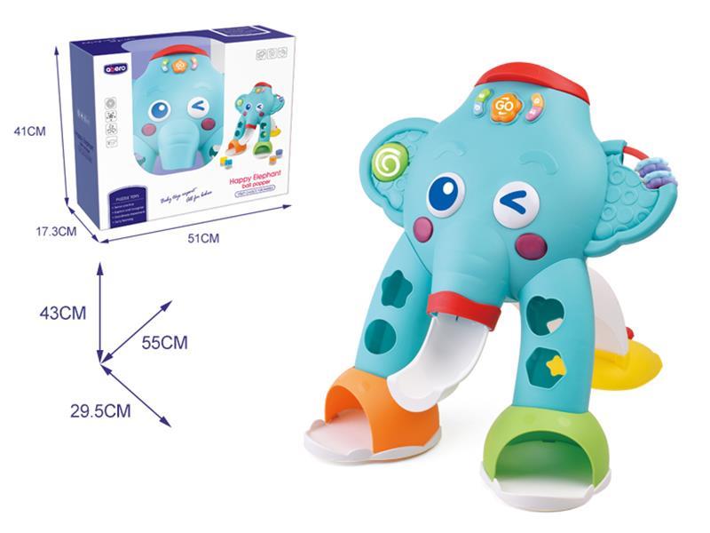 Happy Elephant Play Ball