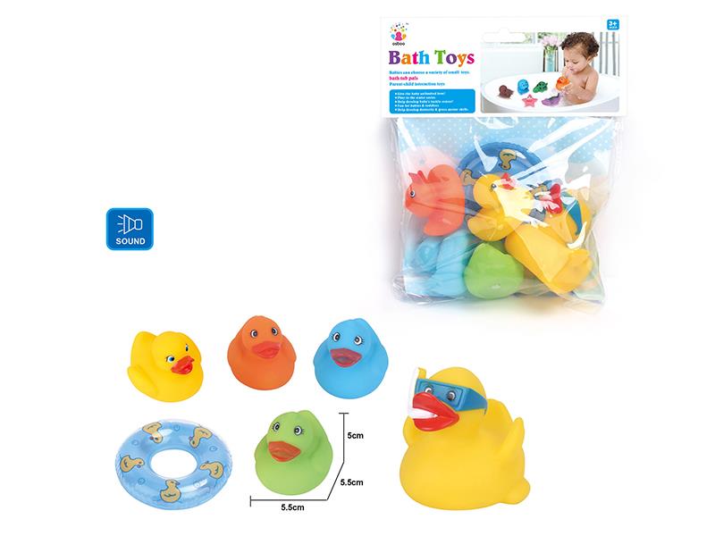 Cute Animals Kids Bath Toy Set