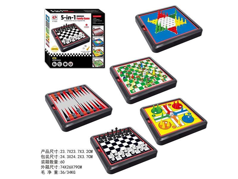 5 In 1 Magnetic Chess