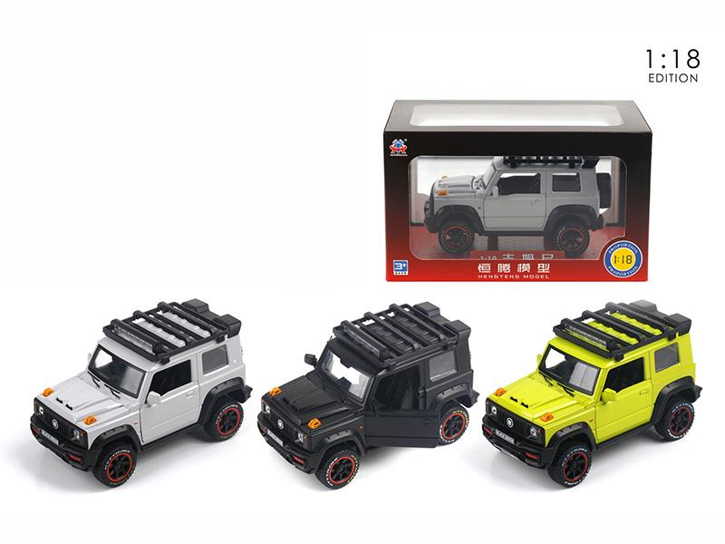 1:18 Jimny Pull Back 4 Open Doors Alloy Car With Sound And Light