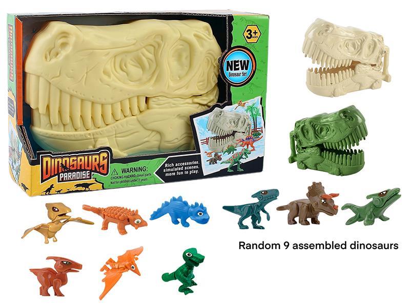 Dinosaur Head Storage Box Set