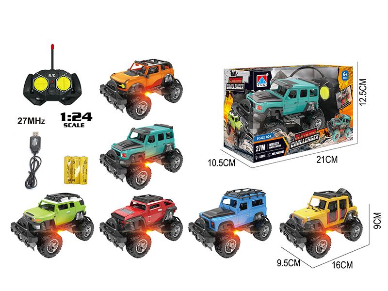 1:24 4 Channel Remote Control Off-Road Vehicle With Light(27MHz)