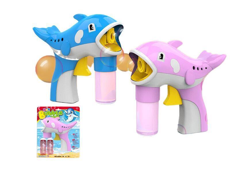 Solid Color Dolphin Bubble Gun