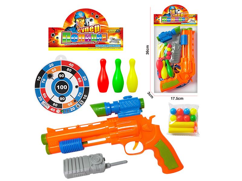 Soft Bullet & Ping-Pong Ball Gun Set(Russian)