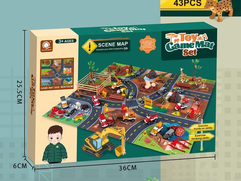 43PCS Zoo Game Mat Set