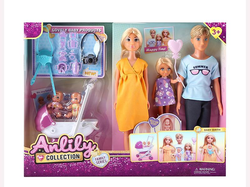 Anlili 11.5-inch Realistic Pregnant Doll