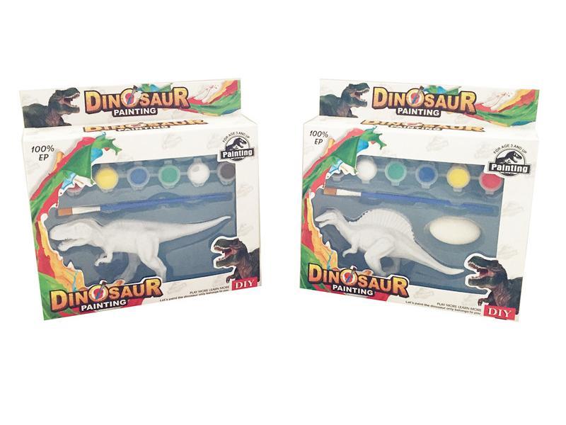 DIY Dinosaur Colored Drawing