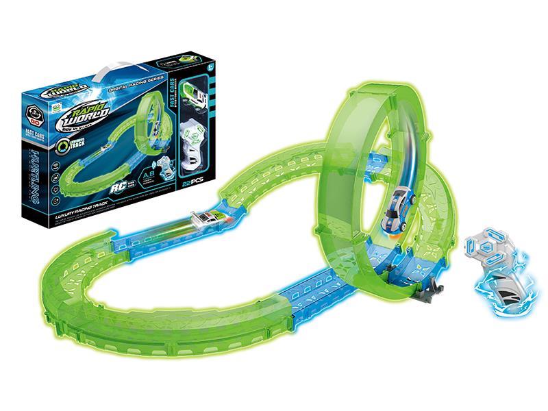 High-Speed Remote Control Glow In The Dark Train Track