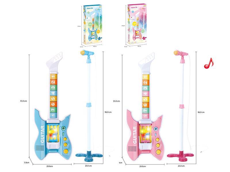 Electric Guitar + Standing Microphone