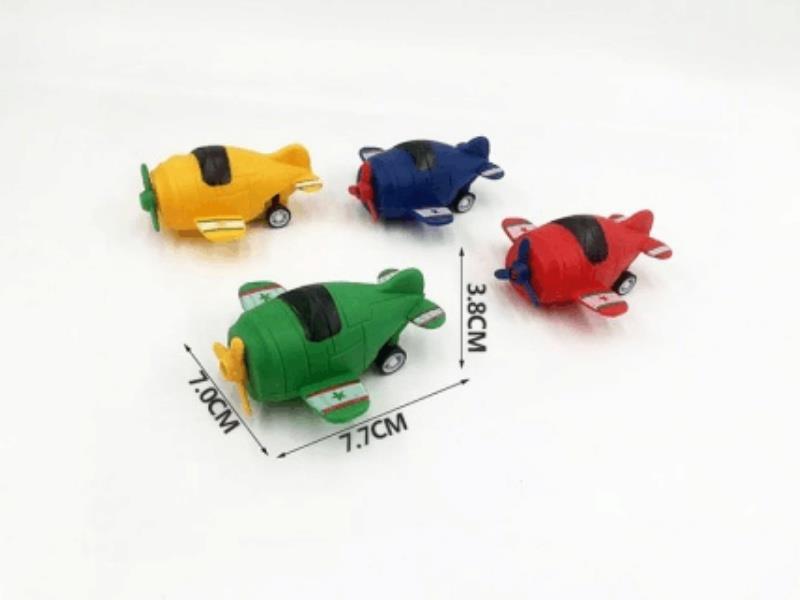 Pull Back Cartoon Airplane