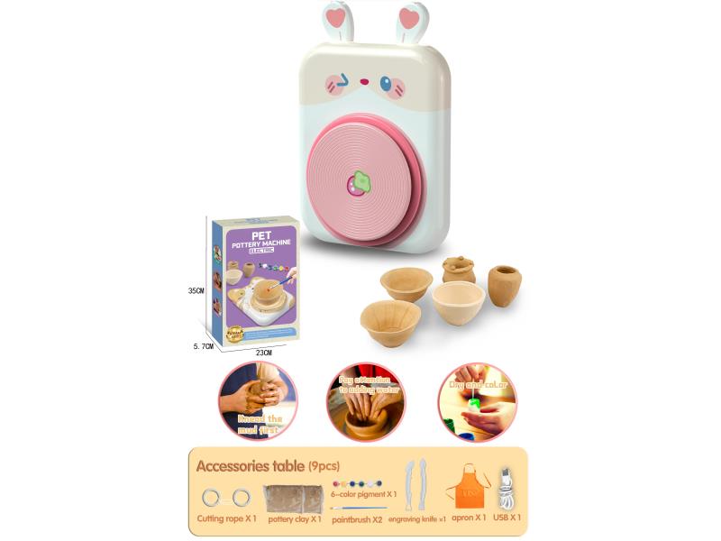 Pet Pottery Machine. -White Rabbit