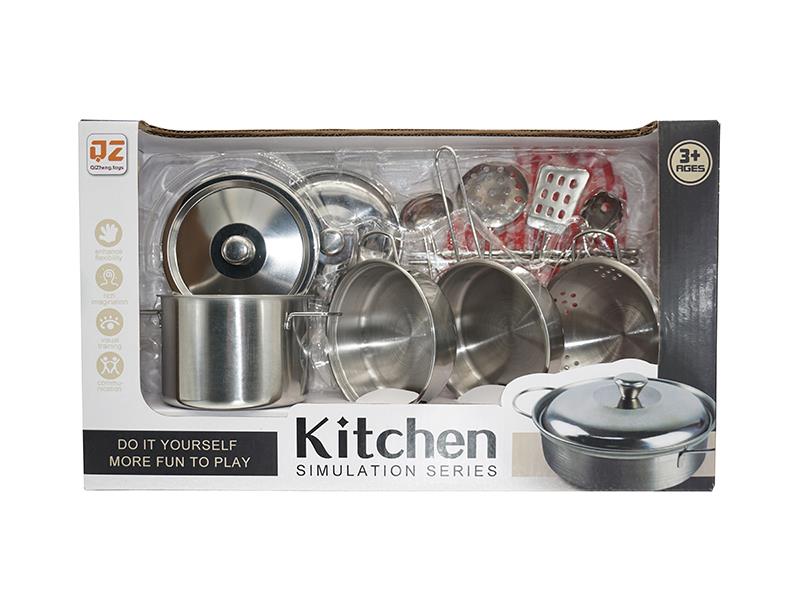 Stainless Steel Tableware Toys With Glove