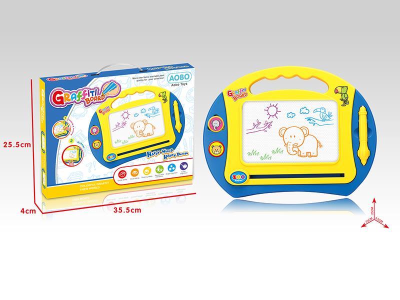 Middle Size Cartoon Animals Multicolor Magnetism Writing Board