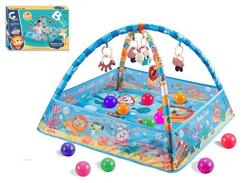 Multifunctional Fence Fitness Blanket With 18 Ocean Ball