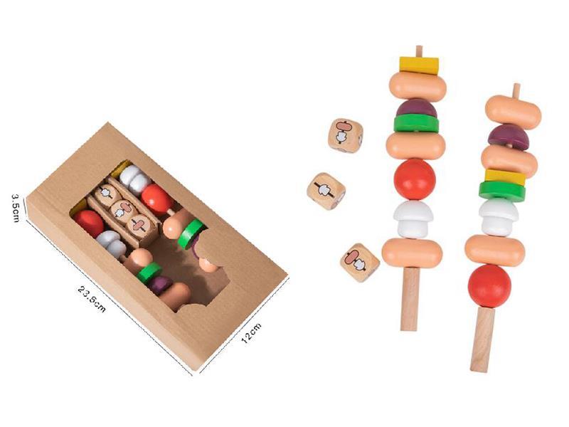 Wooden BBQ Skewer Blocks