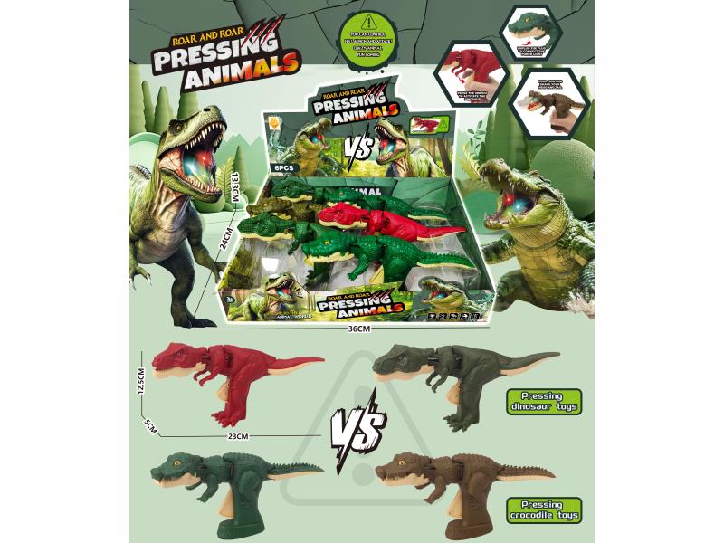 Press Dinosaur Press Crocodile