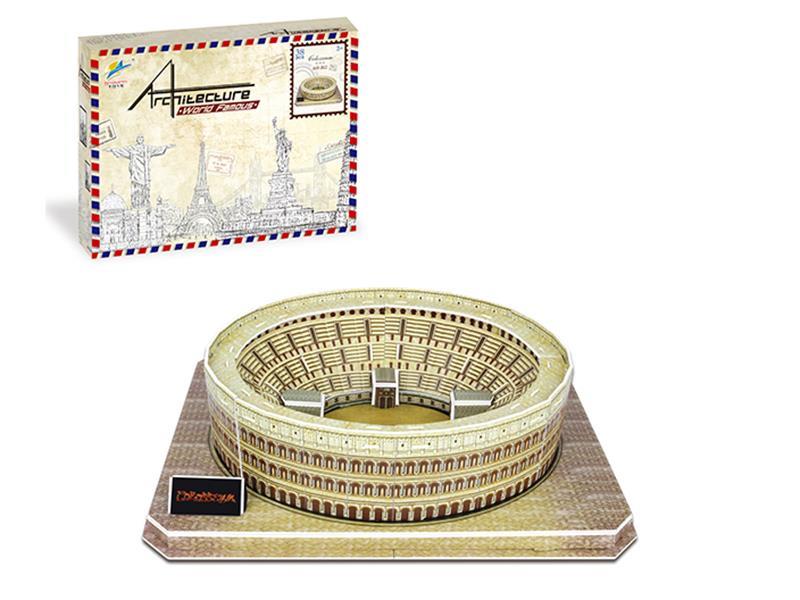 4PCS Colosseum 3D Jigsaw Puzzle (English)