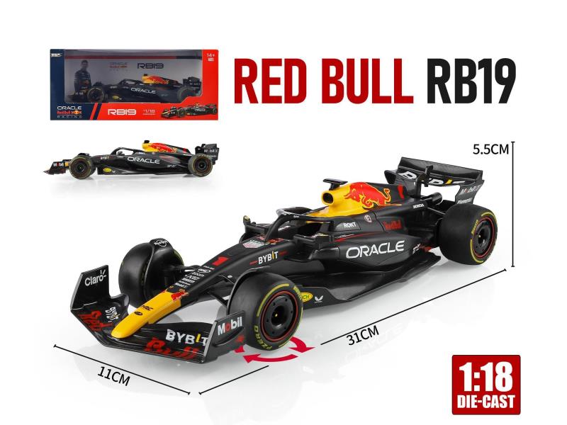 1:18 F1 Alloy Equation Car Model