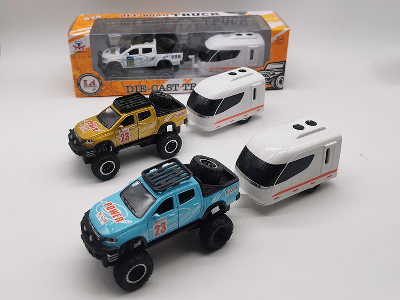 Pull Back Alloy Shock Absorption Benz Off-Road Vehicle With Motorhome(Sound And Light)
